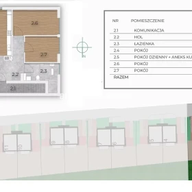 4 pok 64m2 /balko/ogródek/ 2 m.postojowe