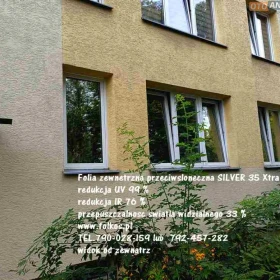 Folia Silver 35 Xtra SR- folie montaż, sprzedaż Warszawa - Folia przeciwsłoneczna zewnetrzna TEL.531-005-526 -folie z usługą oklejania szyb