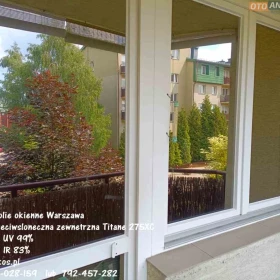 Folia przeciwsłoneczna Tytan 275XC- zewnetrzna folia przeciwsłoneczna z usługą oklejania szyb Warszawa TEL.792-457-282 Folkos folie