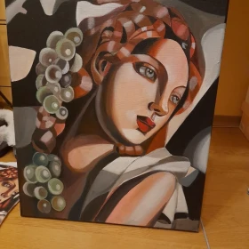 Sprzedam obraz Tamara Łempicka Kobieta z winogronami