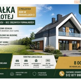 Widokowa działka 34,28 ar z pozwoleniem na budowę