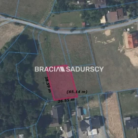 Widokwa działka budowlana Byszyce, gmina Wieliczka