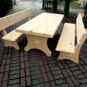Meble ogrodowe,drewniane do lokalu baru restauracji
