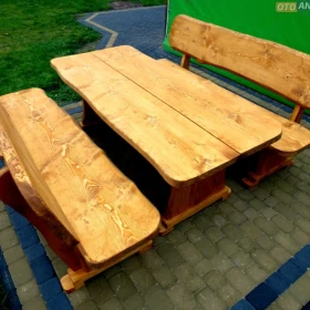 Meble ogrodowe drewniane huśtawka dostawa cały kraj wysyłka za granice