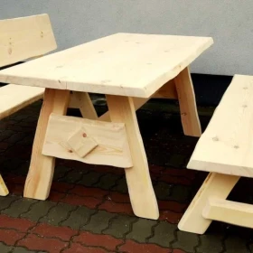 Meble ogrodowe drewniane , barowe do lokalu ,stół ,ława ,dostawa 200zł