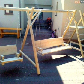 Meble ogrodowe plac zabaw drewniane huśtawka dostawa cały kraj i UE