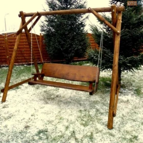 Ławostół meble drewniane ogrodowe huśtawki ławka stółdostawa cały kraj
