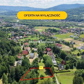 Pcim - Przepiękna widokowa działka budowlana 14 ar