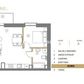 41m2 2pok + balkon / winda 
