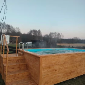 Basen ogrodowy, z wkładem polipropylenowym 4 x 2 m