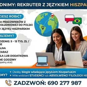 zatrudnimy rekrutera z znajomością języka hiszpańskiego