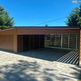 Garaż PIR 10 6x6 + wiata blaszana 6x6