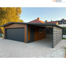 Garaż PIR 10 6x6 + wiata 3x6