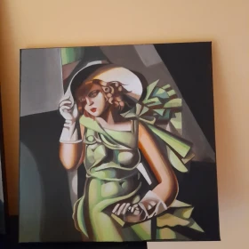 Sprzedam obraz interpretacja Tamara Łempicka - Kobieta w kapeluszu