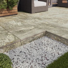 Płyty tarasowe gresowe 2cm 60x60 gat.1 płytki podłogowe na taras, balkon, do ogrodu Arragos brązowy