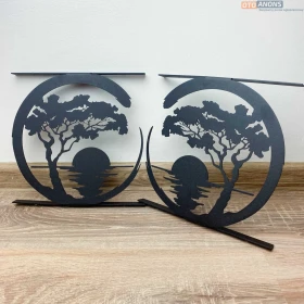 Wsporniki 2szt do stworzenia półki styl loft półka bonsai zachód plaża
