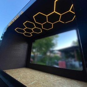 Lampa led hexagonalny hexagon 12v 24v 230v system łączniki