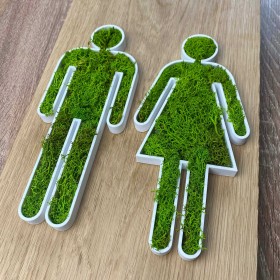 Oznaczenia znaczek toalet TOALETA WC, mech męska damska