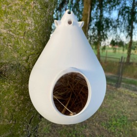 Karmnik, domek dla ptaków wiszący nowoczesny deasign budka lęgowa