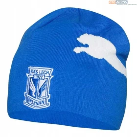 Niebieska czapka beanie PUMA LECH POZNAŃ kibicowska DOROŚLI