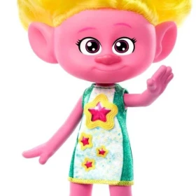 Figurka z bajki MATTEL Trolle Viva lalka różowo-żółta 17 cm HNF14