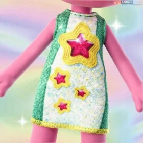 Figurka z bajki MATTEL Trolle Viva lalka różowo-żółta 17 cm HNF14