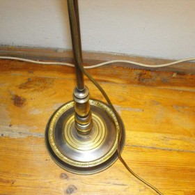 Mosiężna lampa podłogowa z ruchomym ramieniem Nr 2