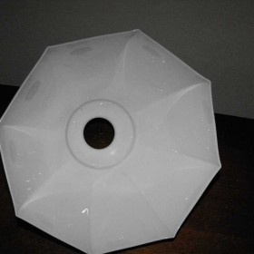 Stary, szklany klosz do lampy tzw parasolka