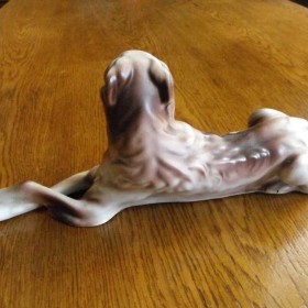 Porcelanowa figurka charta rosyjskiego - Wałbrzych