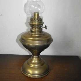Mosiężna duża lampa naftowa. Sprawna. Dostawa gratis