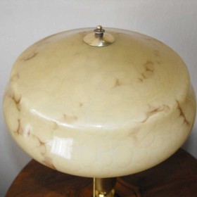 Mosiężna lampa gabinetowa w stylu Art Deco