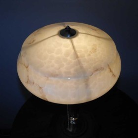 Mosiężna lampa gabinetowa w stylu Art Deco