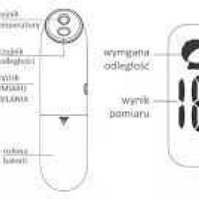 Termometr bezdotykowy elektroniczny Yuwell YT-2 Szybki pomiar
