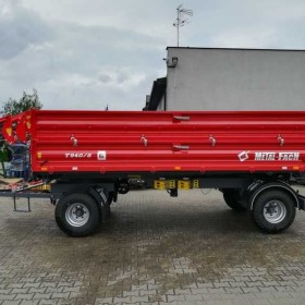 Przyczepa Rolnicza Dwuosiowa Paletowa METALFACH 5t 6t T940/2 LONG 4,9m