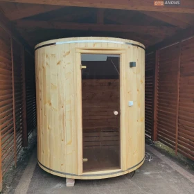 Sauna ogrodowa TUBA MAŁA 2-3 osobowa Piec Elektryczny  SPA Na Taras